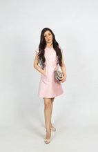 Load image into Gallery viewer, Sally Pink Check Brocade Dress
