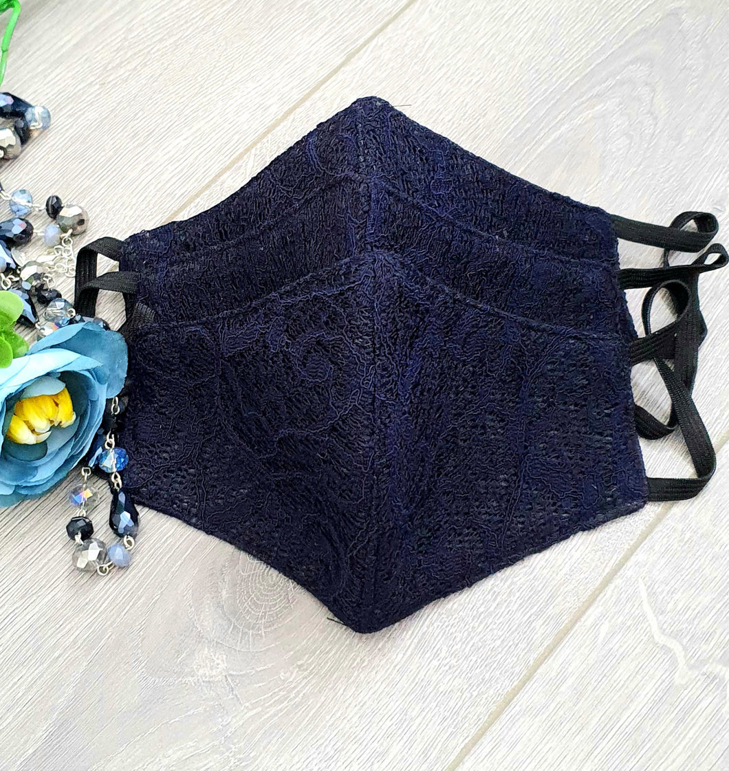 Navy Lace Duchess