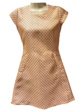 Load image into Gallery viewer, Sally Pink Check Brocade Dress
